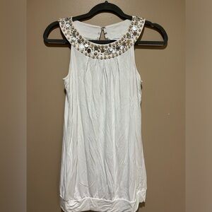 Calvin Klein Beaded Sleeveless Shirt